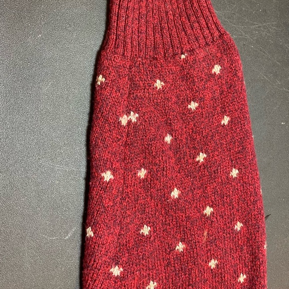 American Eagle Nordic Snowflake Holiday Christmas Red/ Burgundy Sweater Size: L - Picture 10 of 10